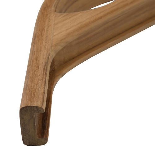 Whitecap Teak Track Corner w\/Hand Hold Molding - 3\/4"