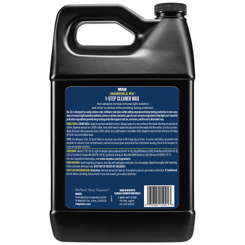 Meguiar's #50 Boat\/RV Cleaner Wax - Liquid 1 Gallon