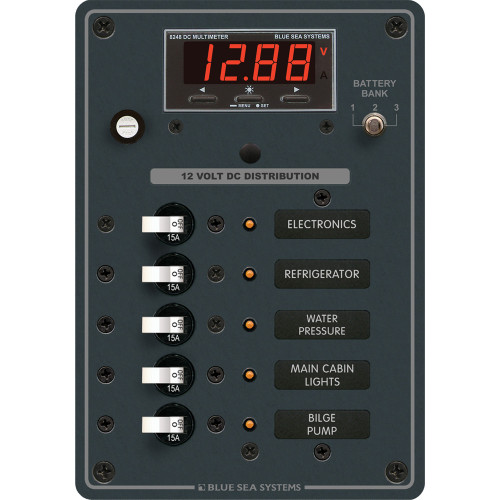 Blue Sea 8401 DC 5 Position w\/Multi-Function Meter