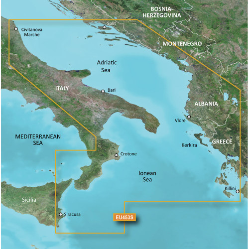 Garmin BlueChart g2 Vision - VEU453S - Adriatic Sea, South Coast - SD Card