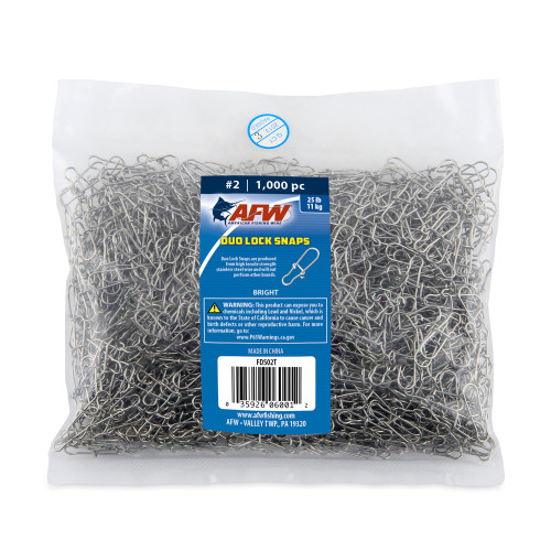 AFW Duo Lock Snaps - SS 35# 1000