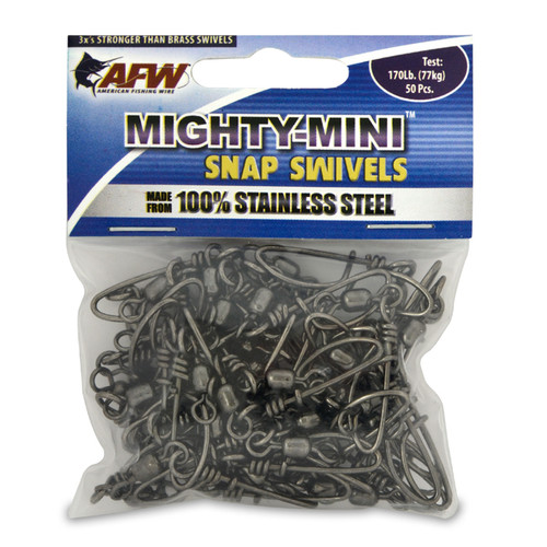 AFW Mighty-Mini Snap Swivel 70# 50 Pack