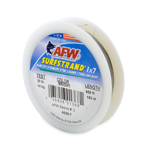 AFW Surfstrand Wire 600ft Bright Test: 30 (A030-7)