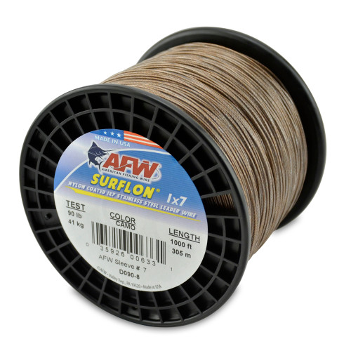 American Fishing Wire Surflon 1000ft Camo Brown Test: 90 (D090-8)