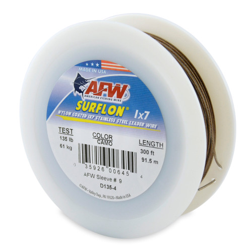 American Fishing Wire Surflon 300ft Camo Brown Test: 135 (D135-4)