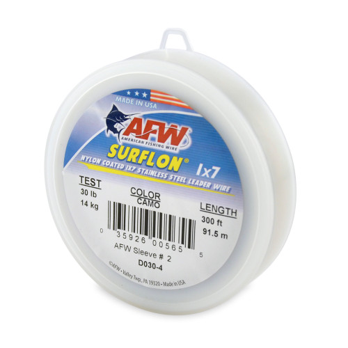American Fishing Wire Surflon 300ft Camo Brown Test: 30 (D030-4)