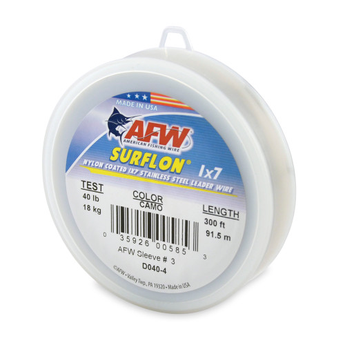 American Fishing Wire Surflon 300ft Camo Brown Test: 40 (D040-4)
