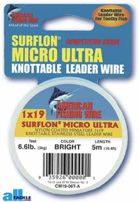 American Fishing Wire Surflon Micro Ultra 5 Meters Black Test: 46.2