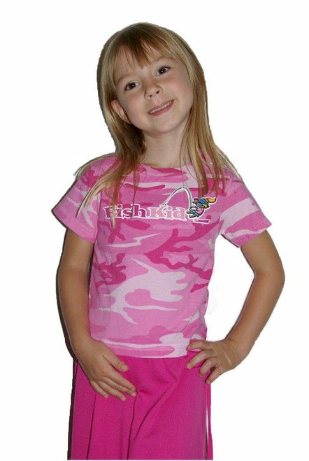 Fish Kid Camo Tee Pink L