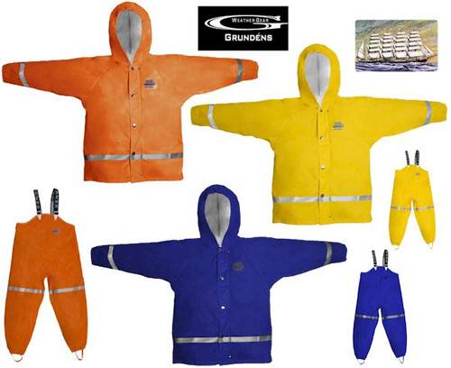 Grundens Zenith 294 Bib Orange Size 2 years