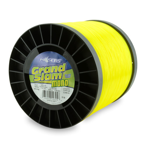 Hi Seas Grand Slam Five Pound Spool Hi Vis Yellow Test: 100