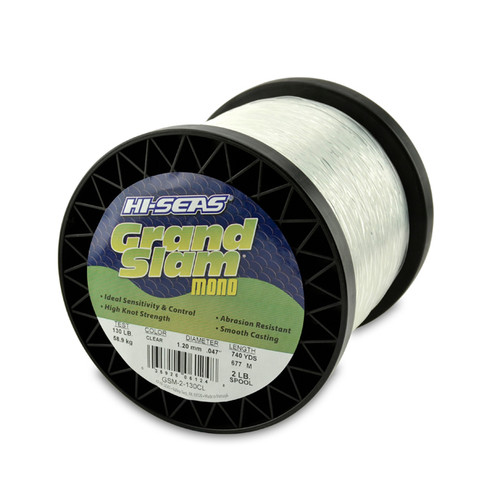 Hi Seas Grand Slam Two Pound Spool Clear Test: 130