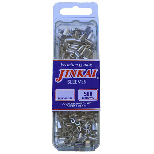 Jinkai Aluminum Sleeves 500 Pack Size J: 60-100#