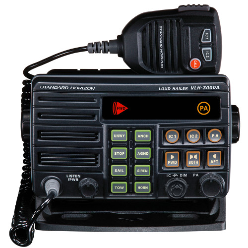 Standard Horizon VLH-3000A 30W Dual Zone PA\/Loud Hailer\/Fog w\/Listen Back & 2 Optional Intercom Stations