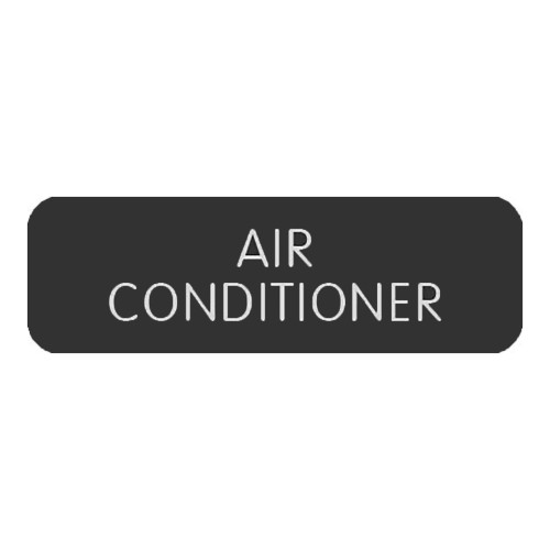 Blue SeaLarge Format Label - "Air Conditioner"