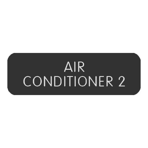 Blue SeaLarge Format Label - "Air Conditioner 2"