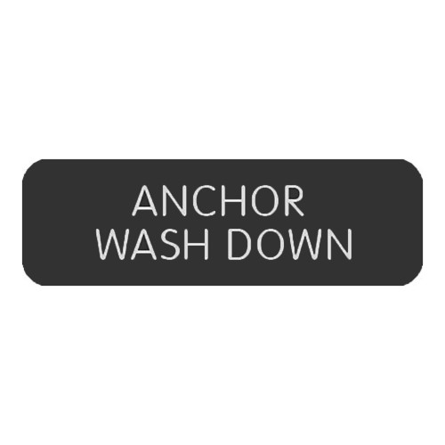 Blue SeaLarge Format Label - "Anchor Wash Down"