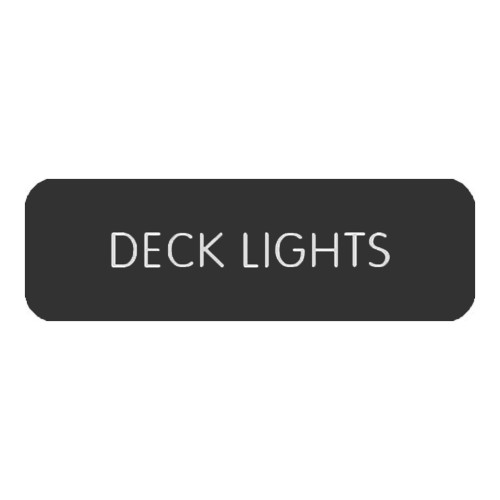 Blue SeaLarge Format Label - "Deck Lights"