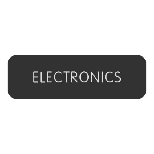 Blue SeaLarge Format Label - "Electronics"
