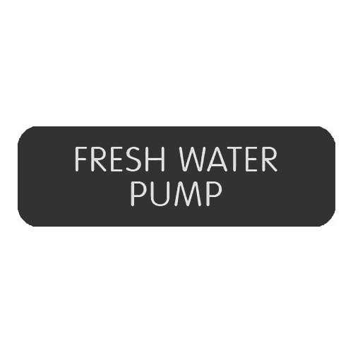 Blue SeaLarge Format Label - "Fresh Water Pump"
