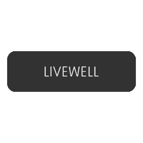 Blue SeaLarge Format Label - "Livewell"