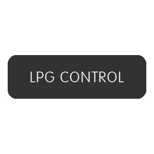 Blue SeaLarge Format Label - "LPG Control"