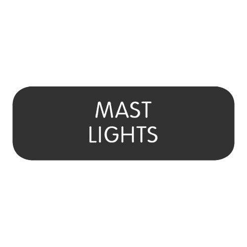Blue SeaLarge Format Label - "Mast Lights"