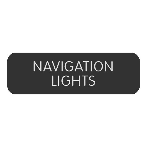 Blue SeaLarge Format Label - "Navigation Lights"