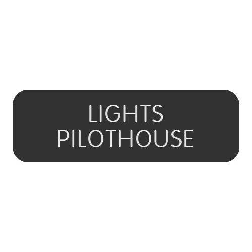 Blue SeaLarge Format Label - "Lights Pilothouse"
