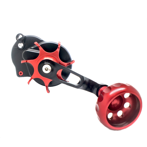Seigler Reel Star Mag Star Drag SM Black w/ Red Accents RH 