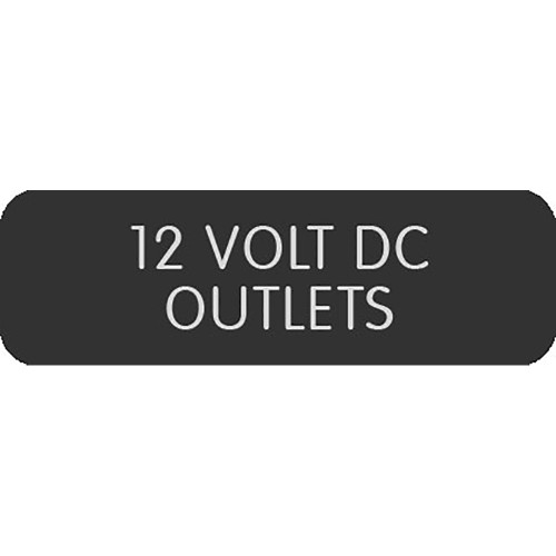 Blue Sea Large Format Label - "12V DC Outlets"