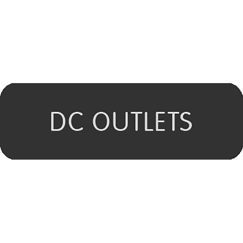 Blue Sea Large Format Label - "DC Outlets"