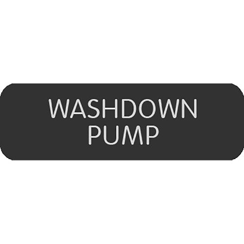 Blue Sea Large Format Label - "Washdown Pump"