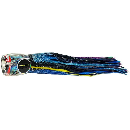 Black Bart Abaco Prowler Marlin Lure - Black Blue Dot/Purple Fleck