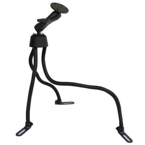 RAM Mount POD III No-Drill Mount w\/Double Socket Arm, 2.5" Round Base & 3.68" Round Base