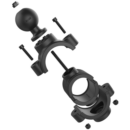 RAM Mount Torque 1-1\/2" - 2" Diameter Rail Base with 1.5" Pin-Lock Ball