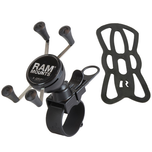 RAM Mount EZ-Strap Rail Mount w\/Universal X-Grip Cell Phone Holder