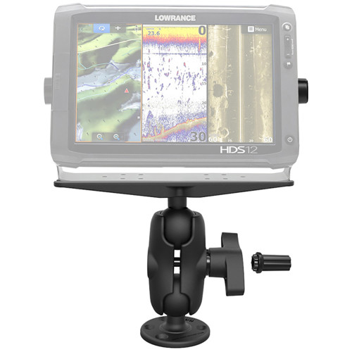 RAM Mount Heavy Duty Marine Electronics Mount w\/Combination Pin-Lock Security Kit Short Arm