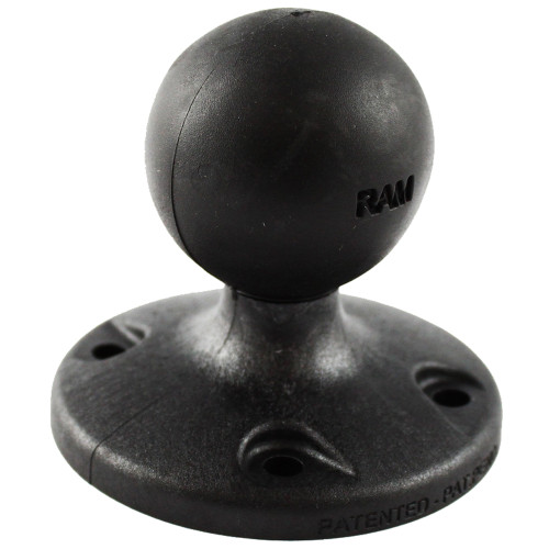 RAM Mount 2.5" Composite Round Base w\/AMPS Hole Pattern & 1.5" Ball