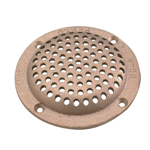 Perko 3-1\/2" Round Bronze Strainer MADE IN THE USA