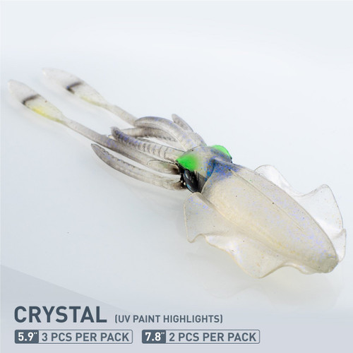 Chasebaits - The Ultimate Squid 7.8" Crystal