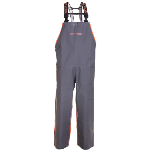 Grundens Hauler Bib - Orange/Grey