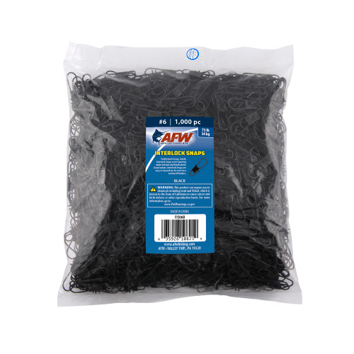 AFW Interlock Snaps Black 1000 Pack