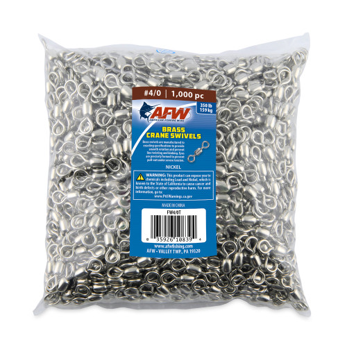 AFW Brass Crane Swivel 1000 Pack Nickel Finish