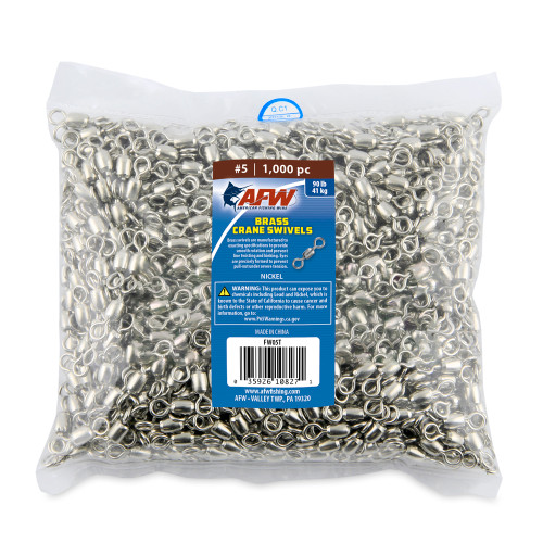 AFW Brass Crane Swivel 1000 Pack Nickel Finish