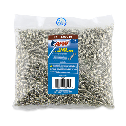 AFW Brass Crane Swivel 1000 Pack Nickel Finish