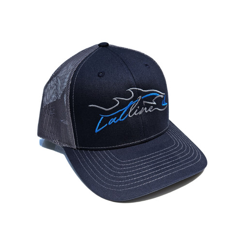 Latline™ Fishing Hat - Logo - Navy/Gray