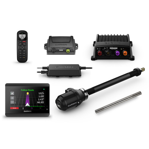 Garmin Reactor 40 Kicker Autopilot w\/GHC 50  Stainless Steel Tilt Tube
