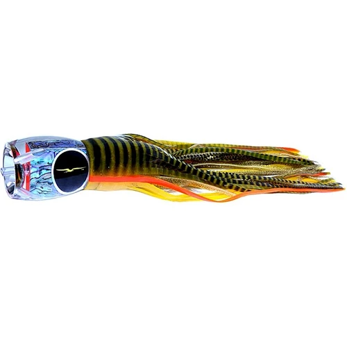 Black Bart Abaco Prowler Marlin Lure -  Yellow Tiger/Gold Dot