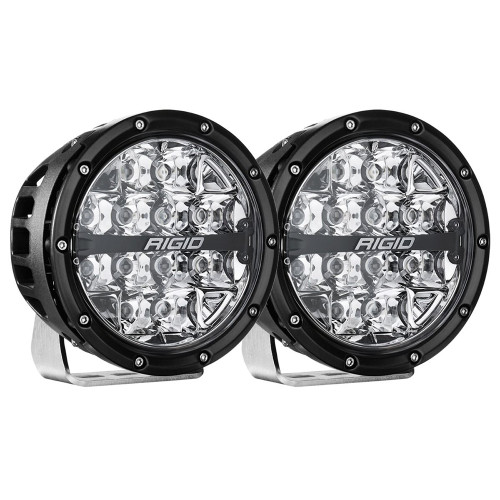 RIGID Industries 360-Series RGBW 6" Offroad Lamp Spot Beam w\/RGBW Backlight Pods - Set of 2